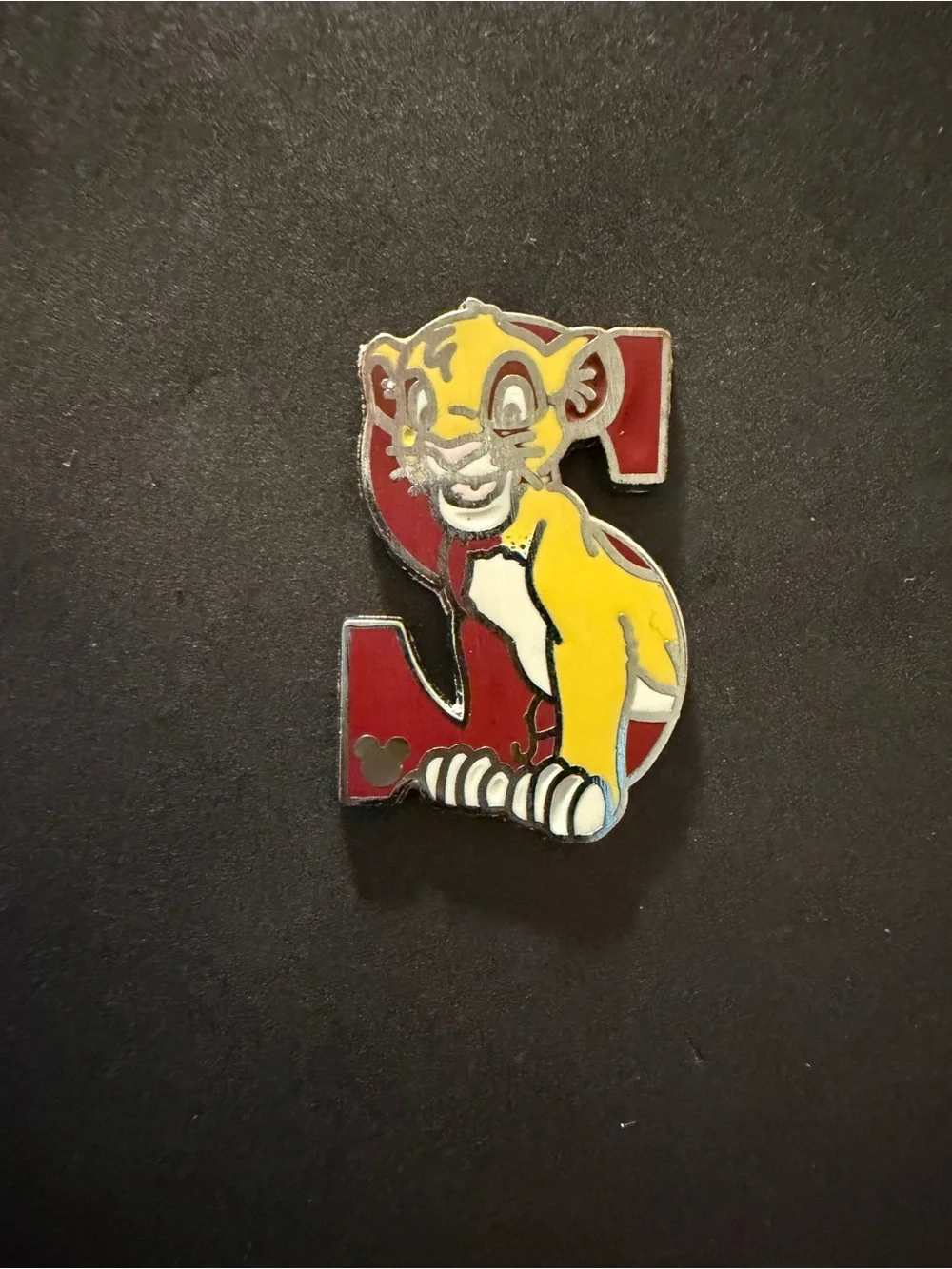 Disney Trading Pin Hidden Mickey Alphabet Letter S for Simba Lion King 2011 #19